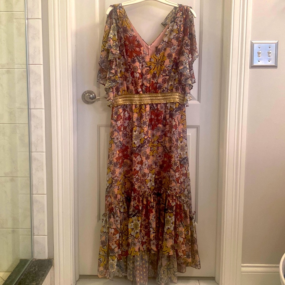 Dress- floral/multi color sz10